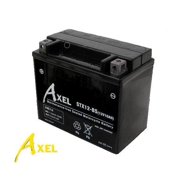 G＆Yuバッテリー アクセル AXEL STX12-BS [ YTX12-BS / FTX12-BS