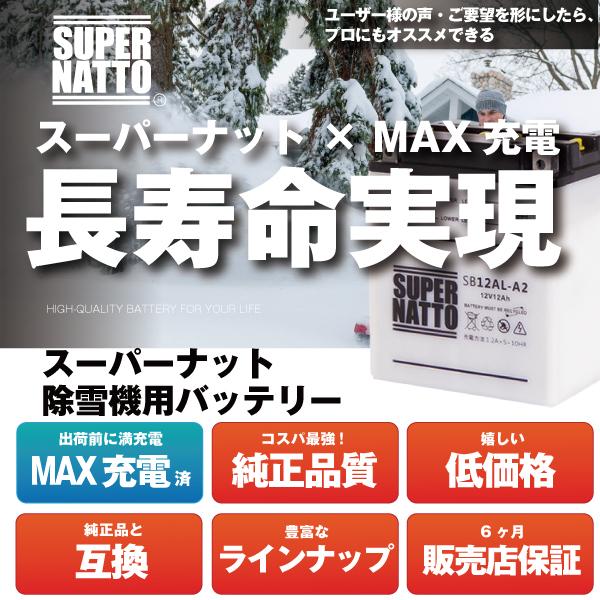 確認用 SUPER NATTO（スーパーナット） バイク用バッテリー SB14L-A2 初期補