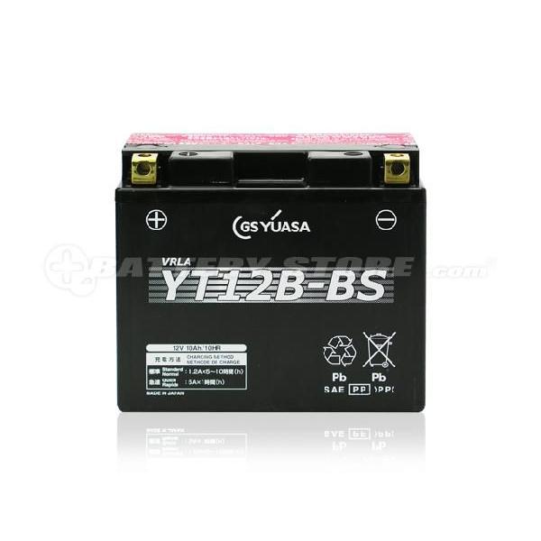 バイク用バッテリー YT12B-BS・液入・初期補充電済 GSユアサ（YUASA