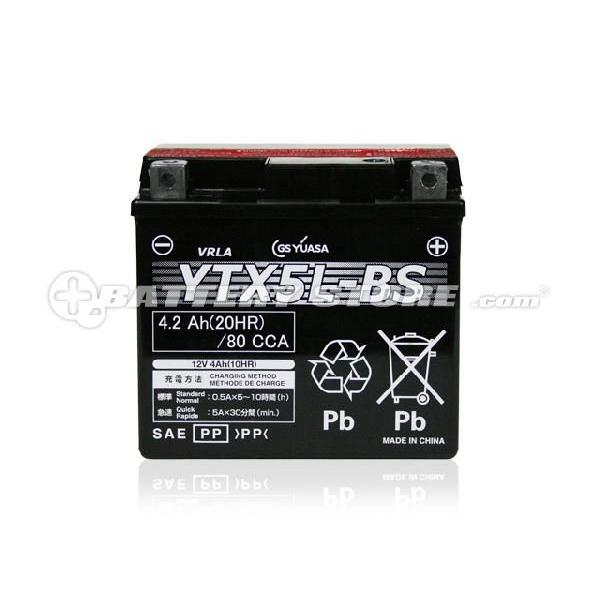 バッテリー駆動車 バイク用バッテリー YTX5L-BS・液入・初期補充電済 (STX5L-BS GTX5L-BS