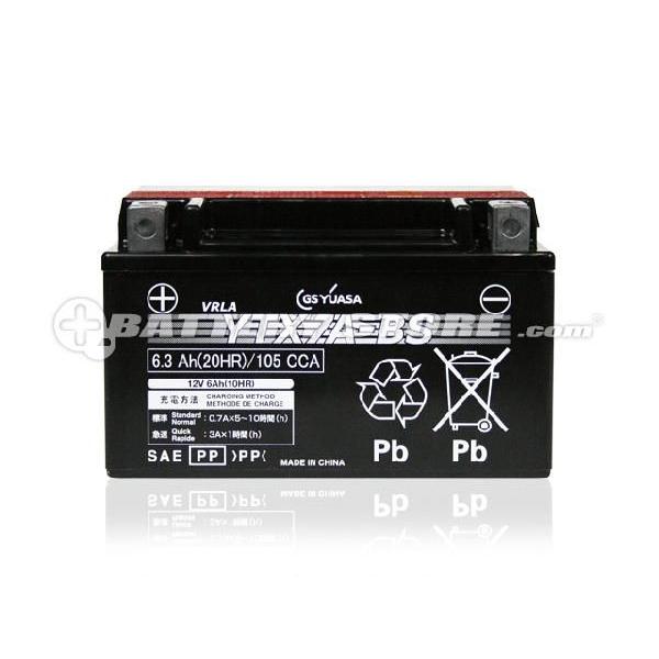 バイク用バッテリー YTX7A-BS・液入・初期補充電済 (STX7A-BS GTX7A-BS
