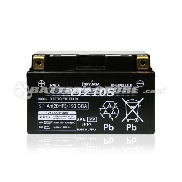 【新品未使用】GS YUASA バッテリー YTZ10S 日本製 新品 バイク用バッテリー YTZ10S・液入・初期補充電済 GSユアサ（YUASA） 長