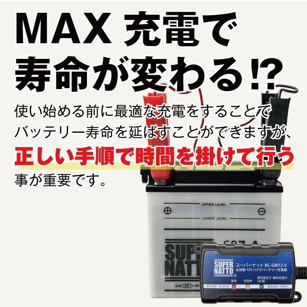 SUPER NATTO（スーパーナット） バイク用バッテリー SB14-A2 液入充電