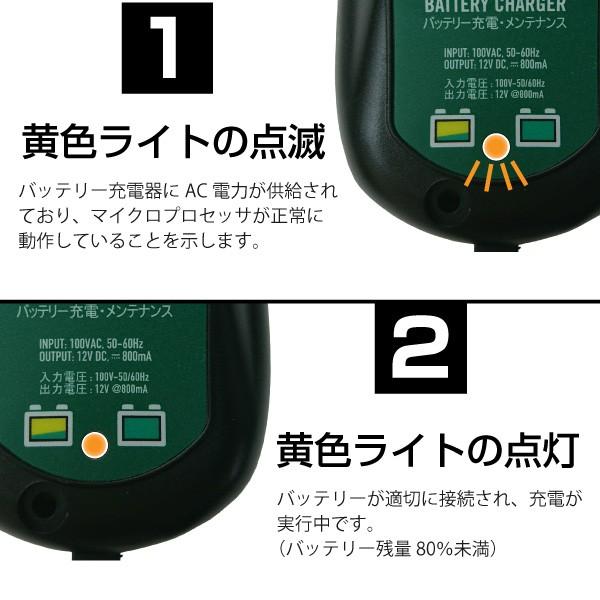 バイク バッテリー充電器 バッテリーテンダー800＋USB