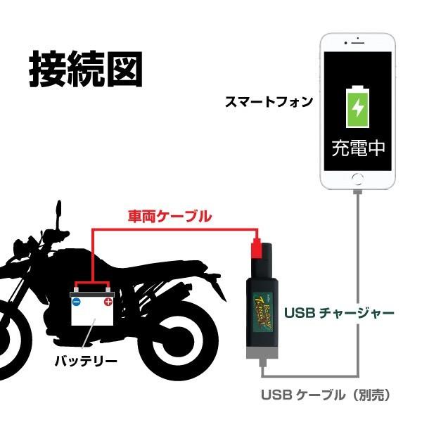 バイクバッテリー用 バッテリーテンダー USBチャージャー+車両 バイクバッテリー用 バッテリーテンダー USBチャージャー+車両