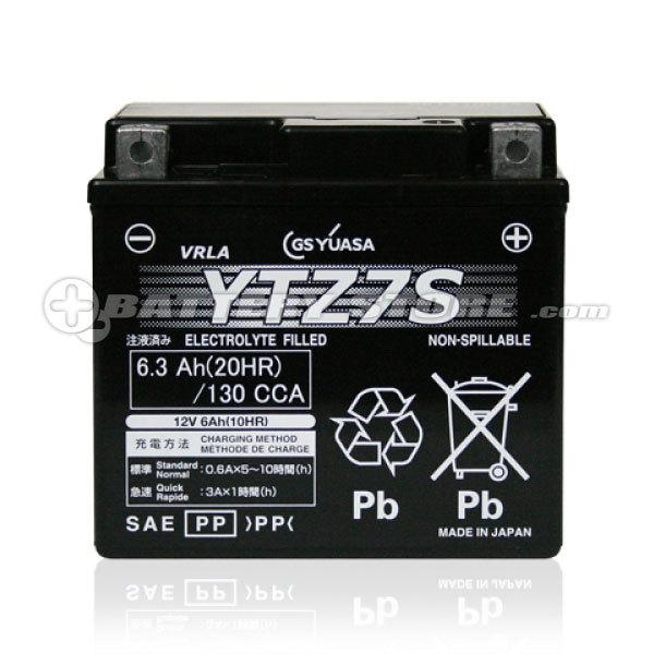バイク用バッテリー YTZ7S GSユアサ（YUASA） 長寿命・保証書付き バイクバッテリー｜batterystorecom｜03