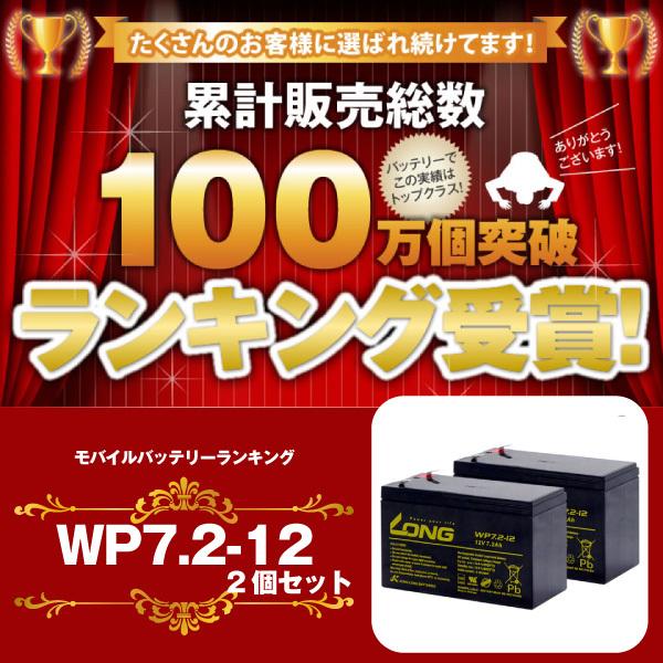 UPS(無停電電源装置) WP7.2-12【お得 2個セット】（産業用鉛蓄電池） 新品 LONG 長寿命・保証書付き Smart-UPS 700 など対応 サイクルバッテリー｜batterystorecom｜02