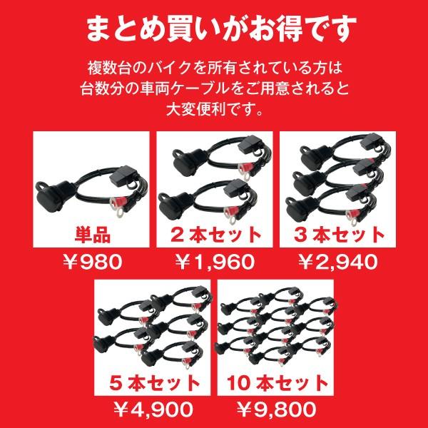 SUPER NATTO バイク バッテリー バイク専用 車両ケーブル 5本 SUPER NATTO バイク バッテリー バイク専用 車両ケーブル 5本