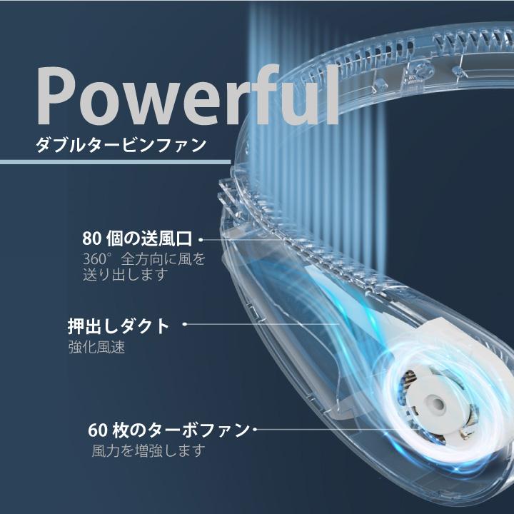 折り畳める ネッククーラー 2024 最新 折りたたみ 角度調節 羽なし LED