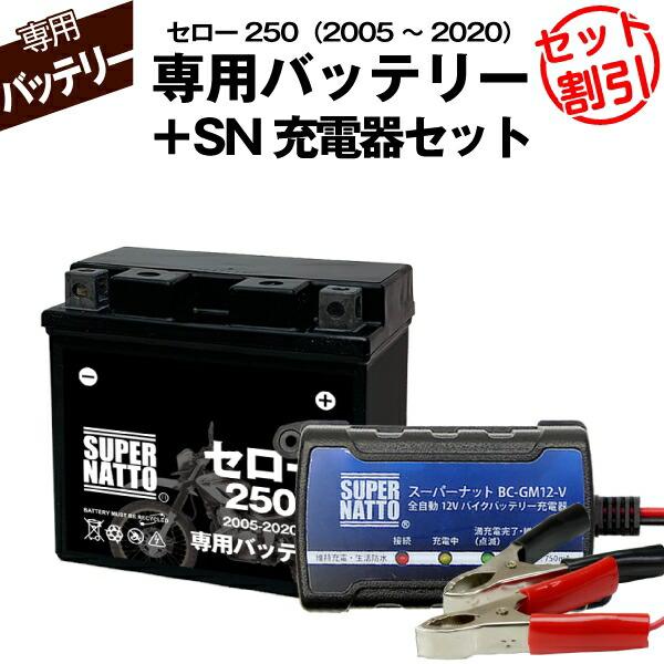 MOTUL AUTECH Z LEDライト付＆プロポバッテリー充電器完成品セット SUPER NATTO（スーパーナット） バイク用バッテリー＋充電器セット