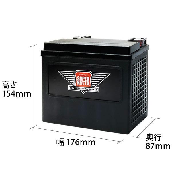 SUPER NATTO（スーパーナット） バイク用バッテリー ハーレー専用AGM