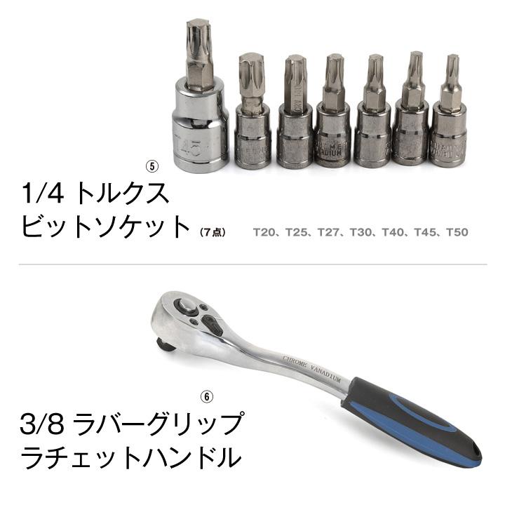 ハーレー用 充電器+インチ工具セット 44ピース ケース付き ハーレー