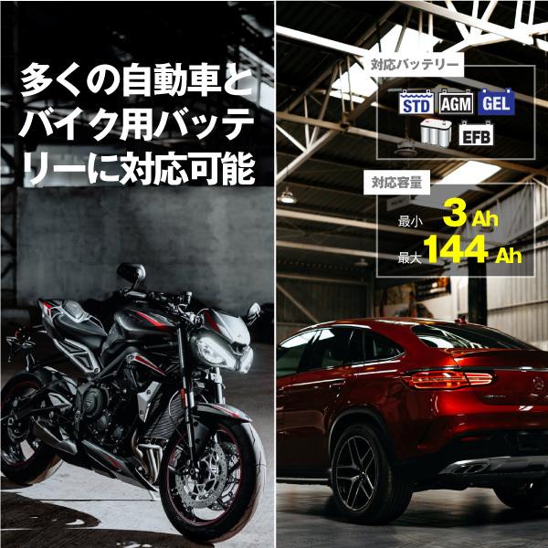 OptiMATE6 TM-367 オプティメイト6 Amp. Ver.3 12V6A バイク 車用バッテリー充電器 強力回復充電機能（サルフェーション除去）特許技術ampmatic搭載 車、バイク、自転車 M1209366646(11000円)