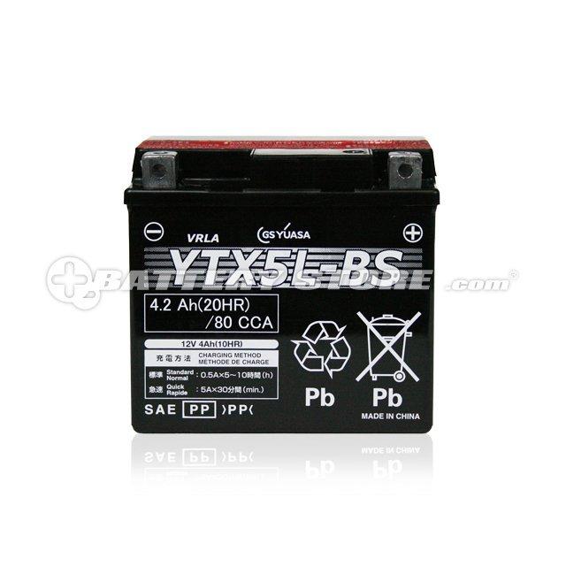 バイク バッテリー YTX5L-BS お得2点セット バッテリー+12V充電器