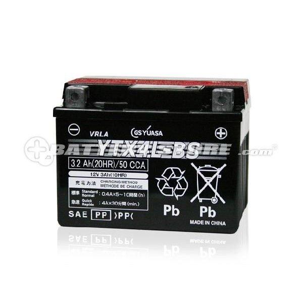バイク用バッテリー YTX4L-BS (STX4L-BS YT4L-BS FTX4L-BS FTZ3