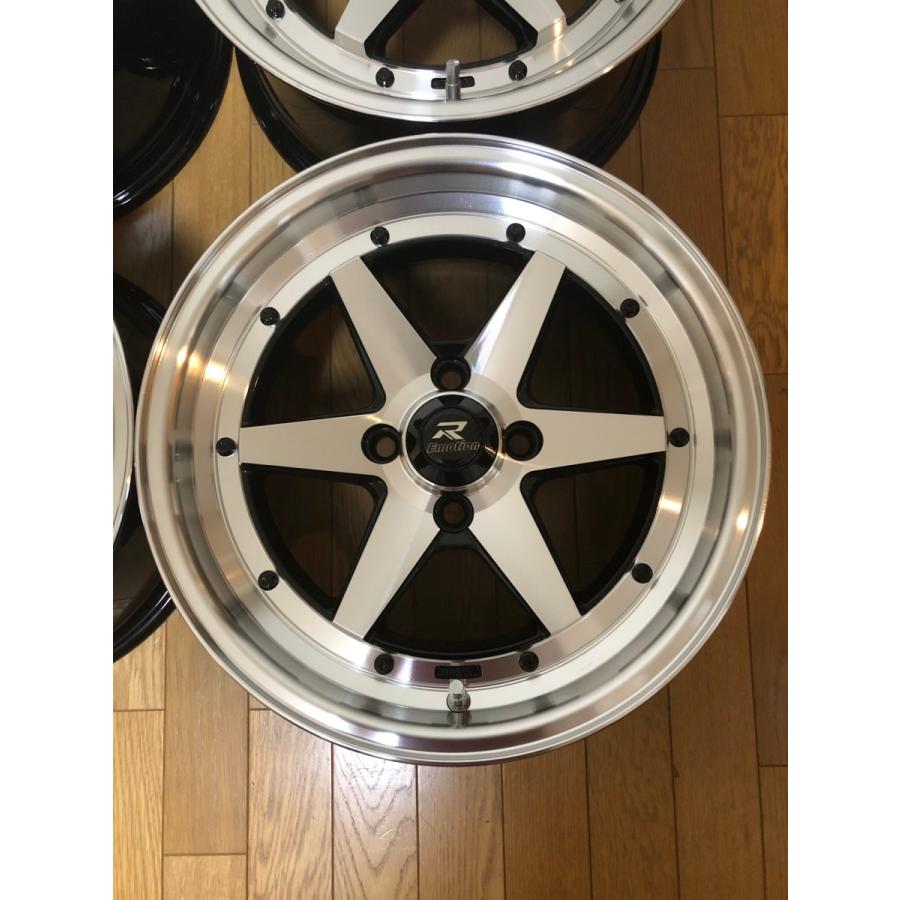 旧車 街道レーサー 暴走族 走り屋系ホイール 15×7J/+30/PCD100｜battle-racing｜04