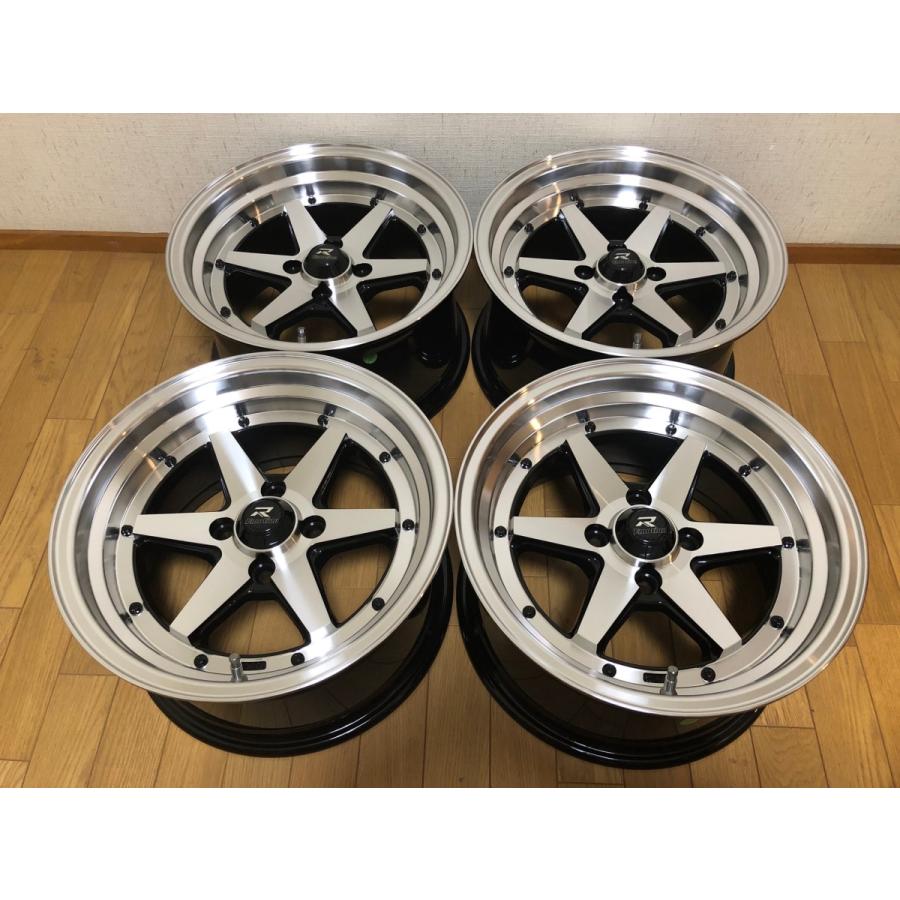 旧車 街道レーサー 暴走族 走り屋系ホイール 15×8J/+20/PCD100｜battle-racing