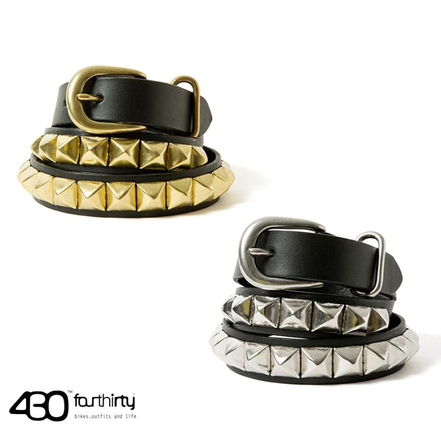 430 フォーサーティー　スタッズベルト 430（fourthirty） フォーサーティー ベルト 430×LAMF STUDS BELT 21