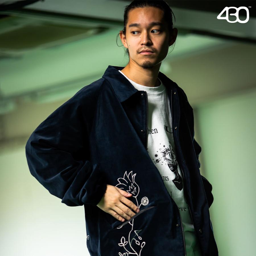 430 FOURTHIRTY フォーサーティー VELOUR COACH JACKET 25-002 430 FOURTHIRTY フォーサーティー VELOUR COACH JACKET 25-002