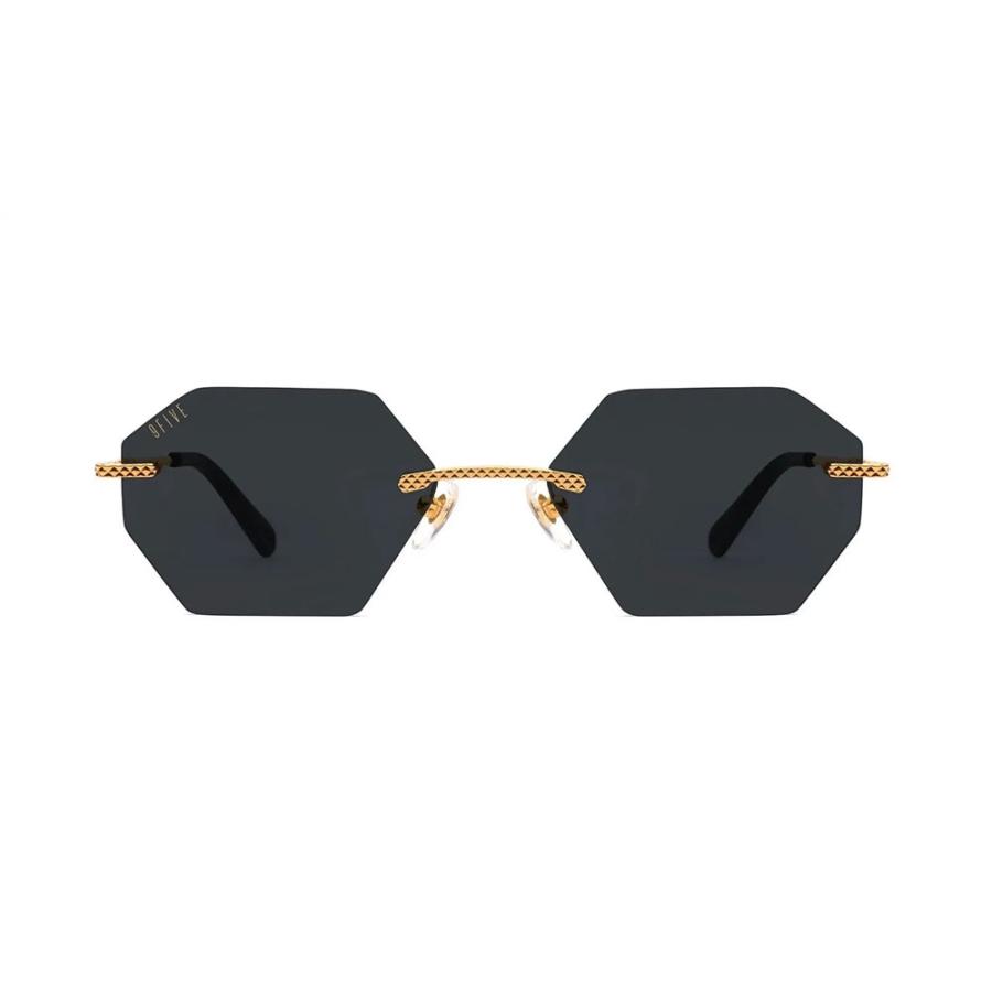 9five eyewear ナインファイブ リムレス 国内正規品 ナインファイブ アイウェア サングラス 9FIVE ロイヤルライト ROYALS LITE Black 24K Clear glasses リムレス 正規証明カード付 plus favo