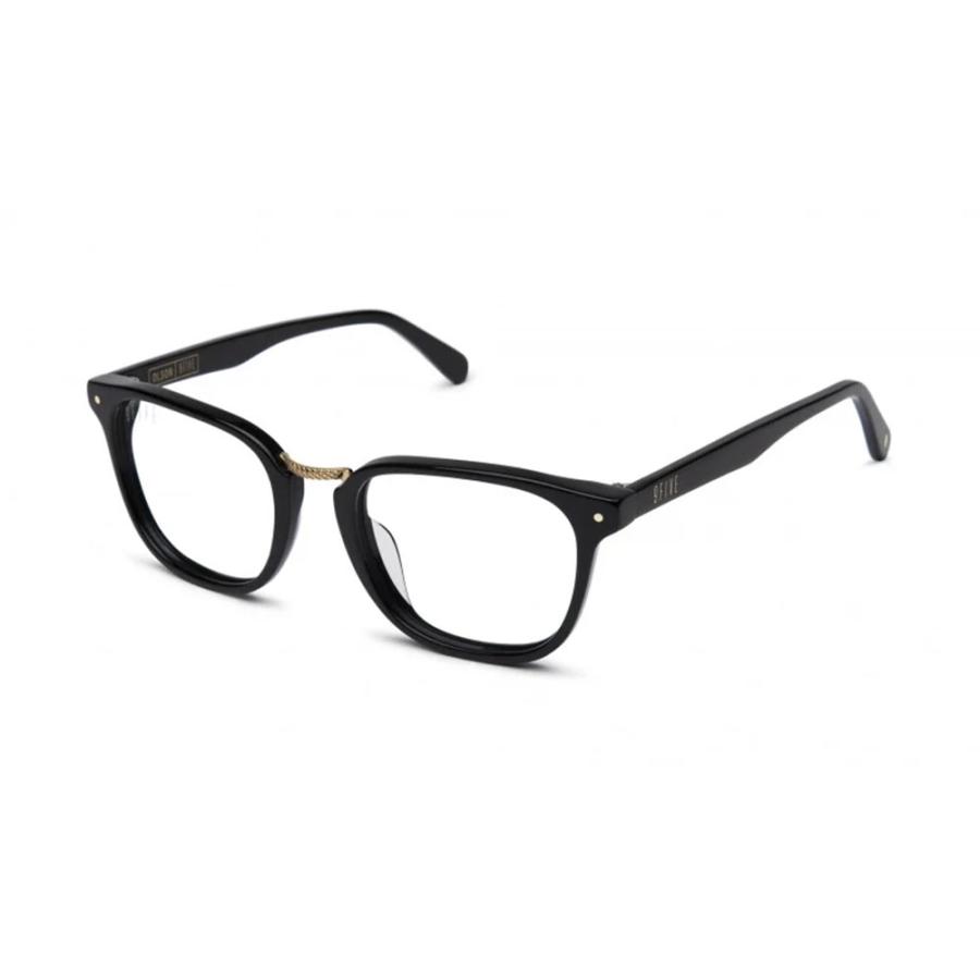 9FIVE / nine five ナインファイブ 9five Olson Black & 24K Gold Clear Lens Glasses サングラス 眼鏡｜battleline-web｜02