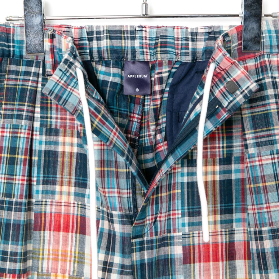 APPLEBUM アップルバム Patchwork Madras Wide Pants 2610802 ワイド