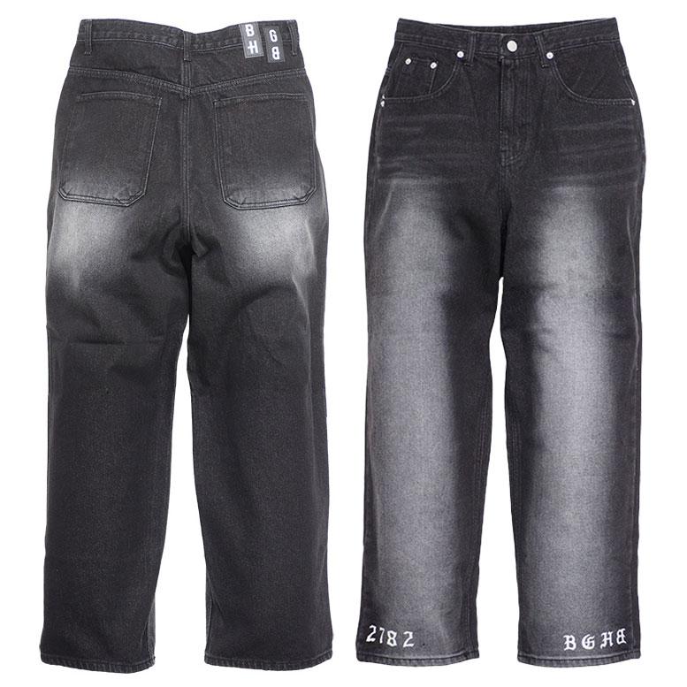 BAGARCH バガーチ WIDE BLACK DENIM PANTS BH-1498 デニムパンツ 