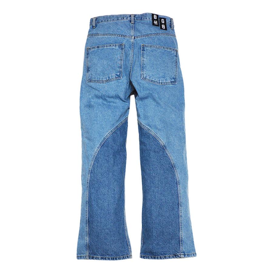 BAGARCH バガーチ SWITCHING WIDE DENIM PANTS BH-1496 デニムパンツ 