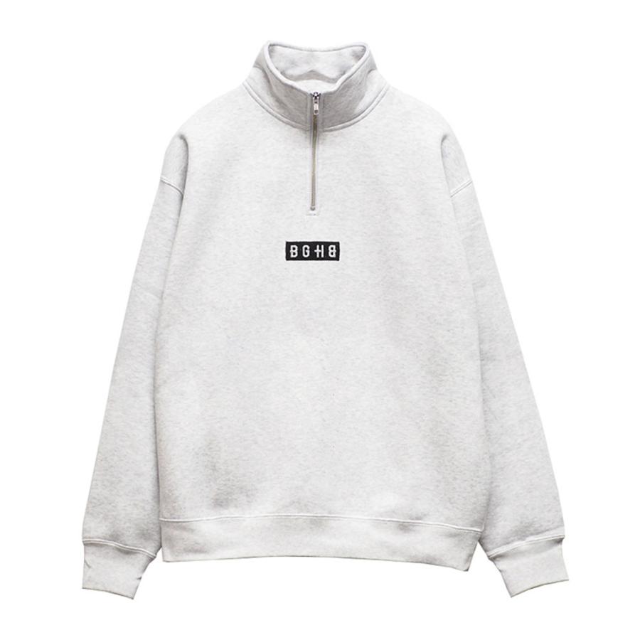 BAGARCH（バガーチ） HALF ZIP BOX LOGO SWEAT BH-1582 ハーフジップ 