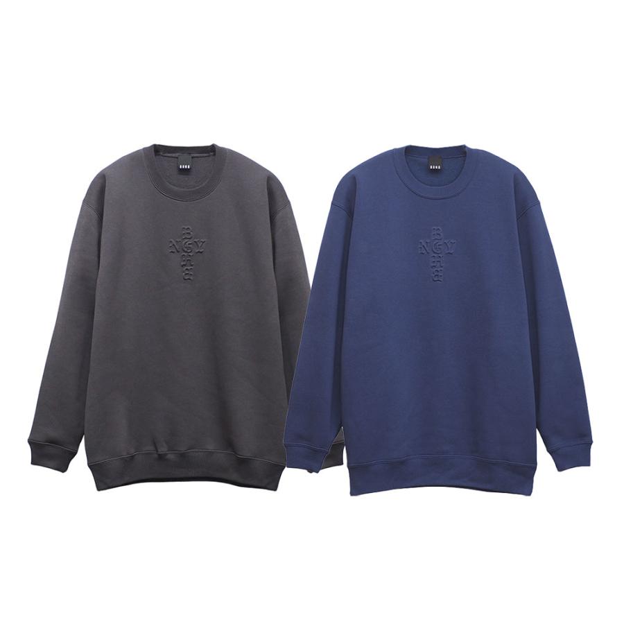 BAGARCH（バガーチ） EMBOSS CROSS SWEAT BH-1588 スウェット