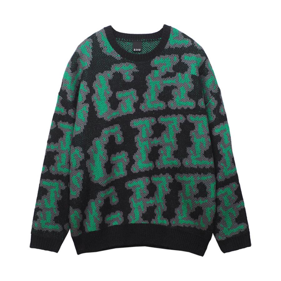 BAGARCH（バガーチ） ALLOVER KNIT SWEATER BH-1592 ニット ローゲージ 