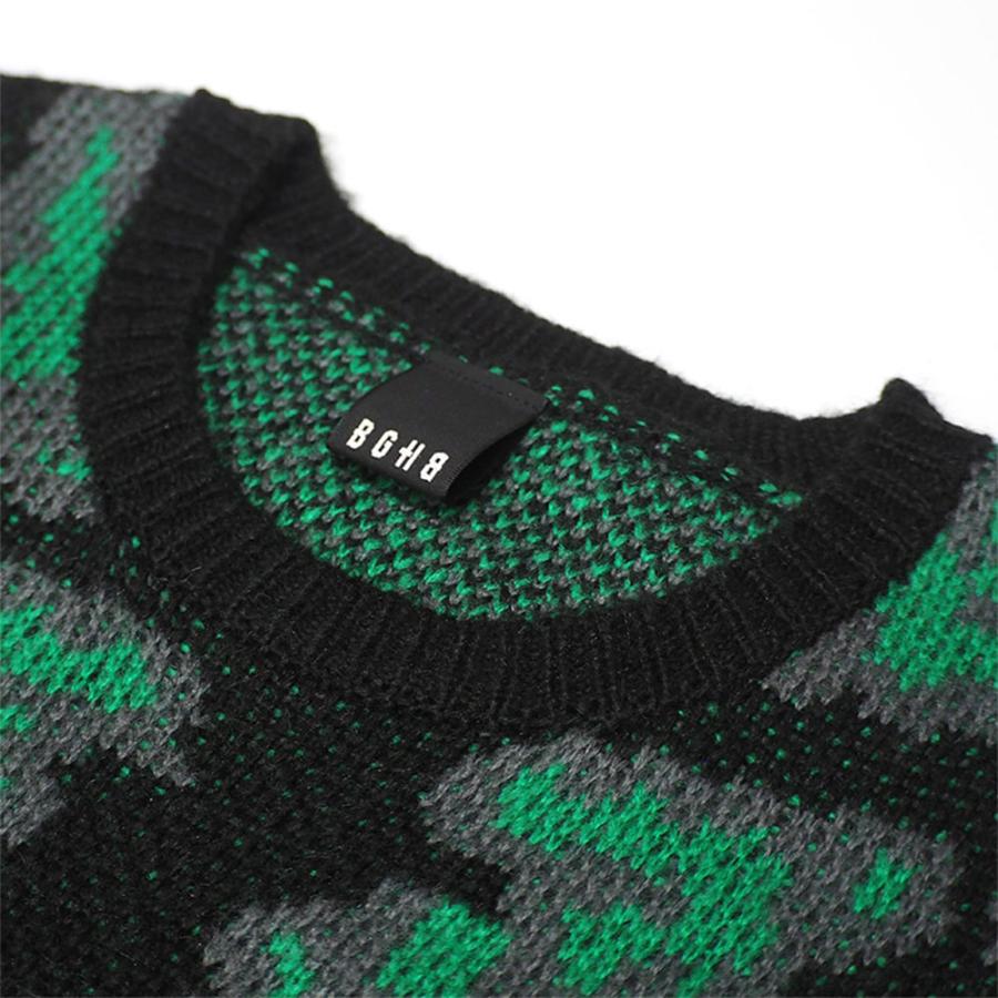 BAGARCH（バガーチ） ALLOVER KNIT SWEATER BH-1592 ニット ローゲージ 