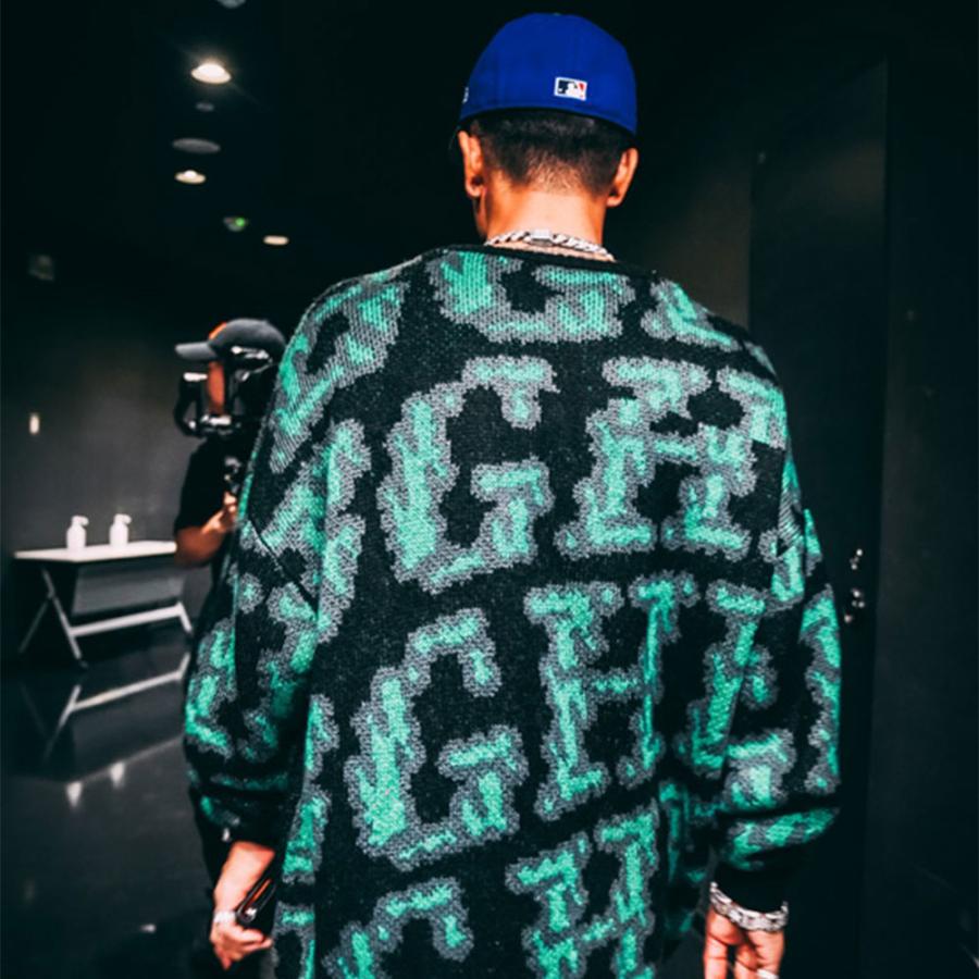 BAGARCH（バガーチ） ALLOVER KNIT SWEATER BH-1592 ニット ローゲージ 