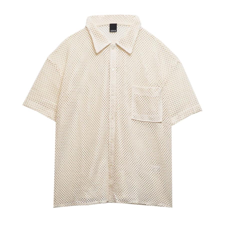 BAGARCH（バガーチ） NET SHIRTS BH-1629 シャツ 半袖 メッシュ素材