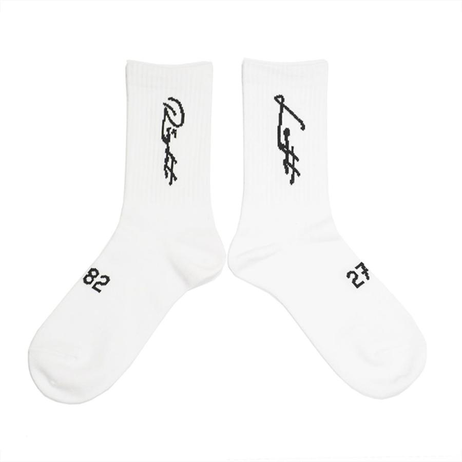 BAGARCH（バガーチ） SCRIPT LOGO SOCKS BH-1668 ミドルソックス 靴下