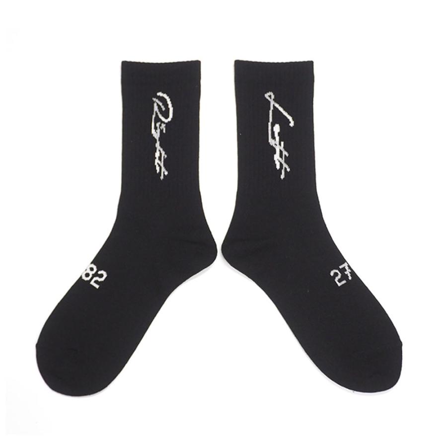 BAGARCH（バガーチ） SCRIPT LOGO SOCKS BH-1668 ミドルソックス 靴下