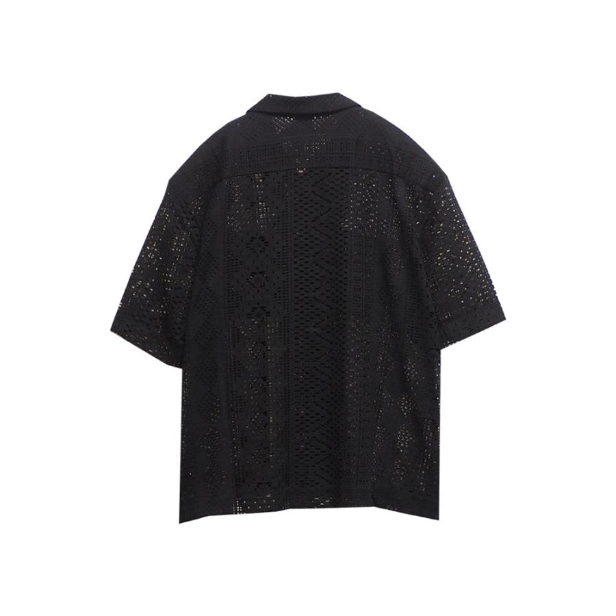 BAGARCH（バガーチ） SS LACE SHIRTS BH-1710 レースシャツ ショート丈
