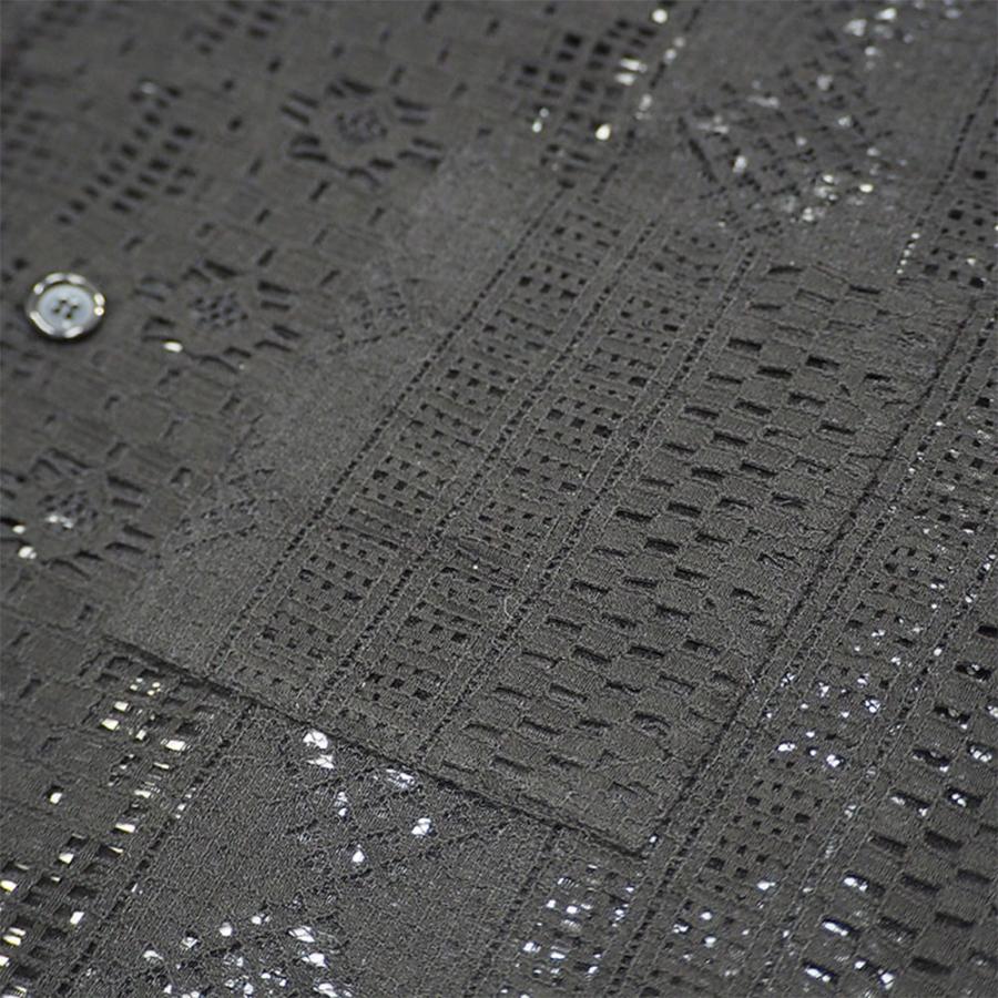 BAGARCH（バガーチ） SS LACE SHIRTS BH-1710 レースシャツ ショート丈