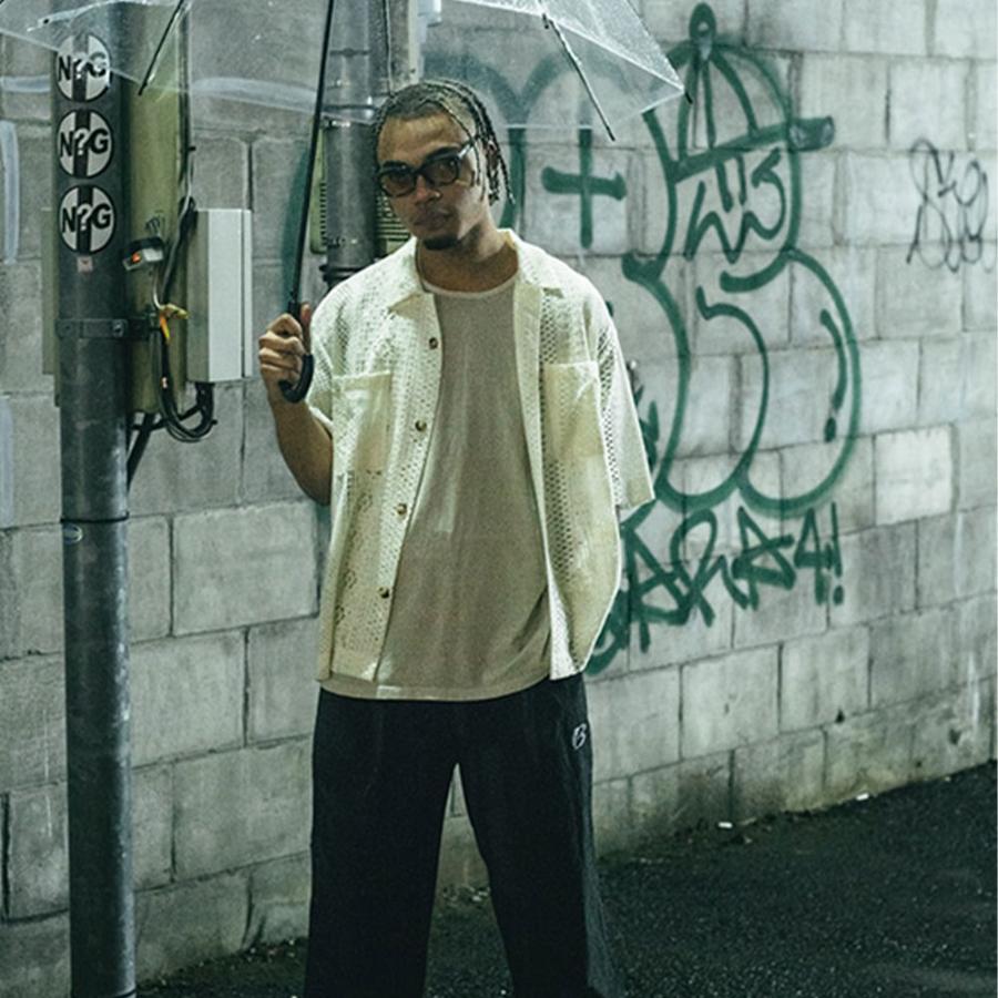 BAGARCH バガーチ SS LACE SHIRTS 【IVORY】 BAGARCH（バガーチ） SS LACE SHIRTS BH-1710 レースシャツ ショート丈