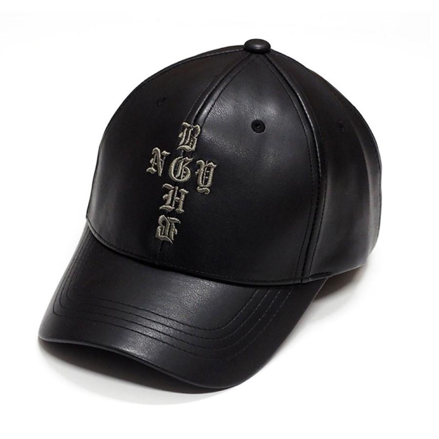 AK69着用　MCM　キャップ！　アヴァランチ　バガ－チ BAGARCH（バガーチ） PU LEATHER 6 PANEL CAP -CROSS- BH-1748 レザー