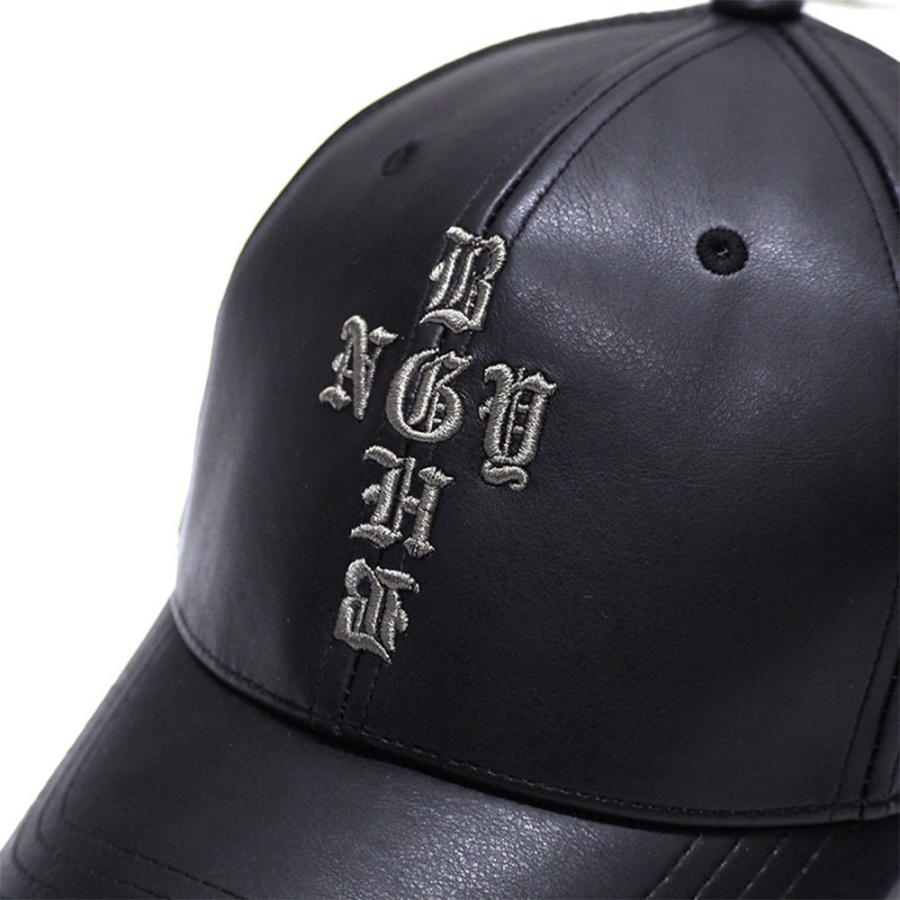 BAGARCH（バガーチ） PU LEATHER 6 PANEL CAP -CROSS- BH-1748 レザー