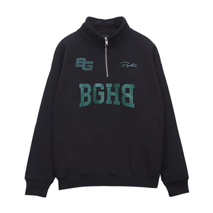 BAGARCH（バガーチ） HALF ZIP COLLEGE SWEAT BH-1751 ハーフジップ