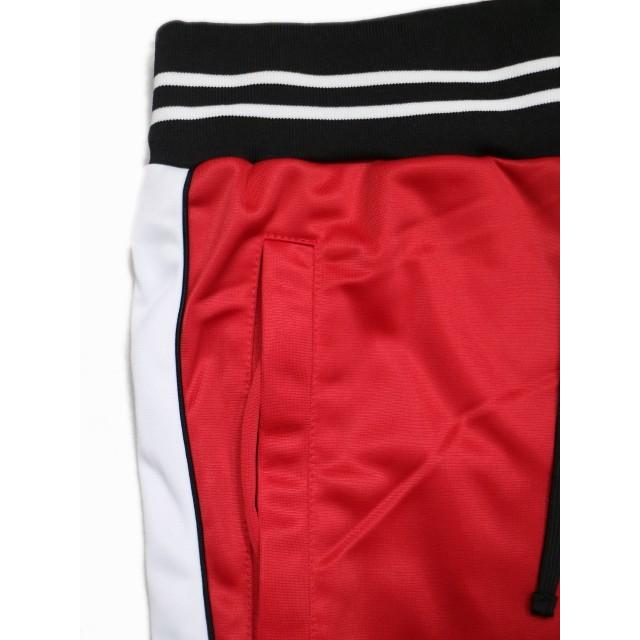 AK-69 バガーチ × ラッセルノ サイドライン トラックパンツ レッド L5 新品 AK-69 バガーチ × ラッセルノ サイドライン トラックパンツ