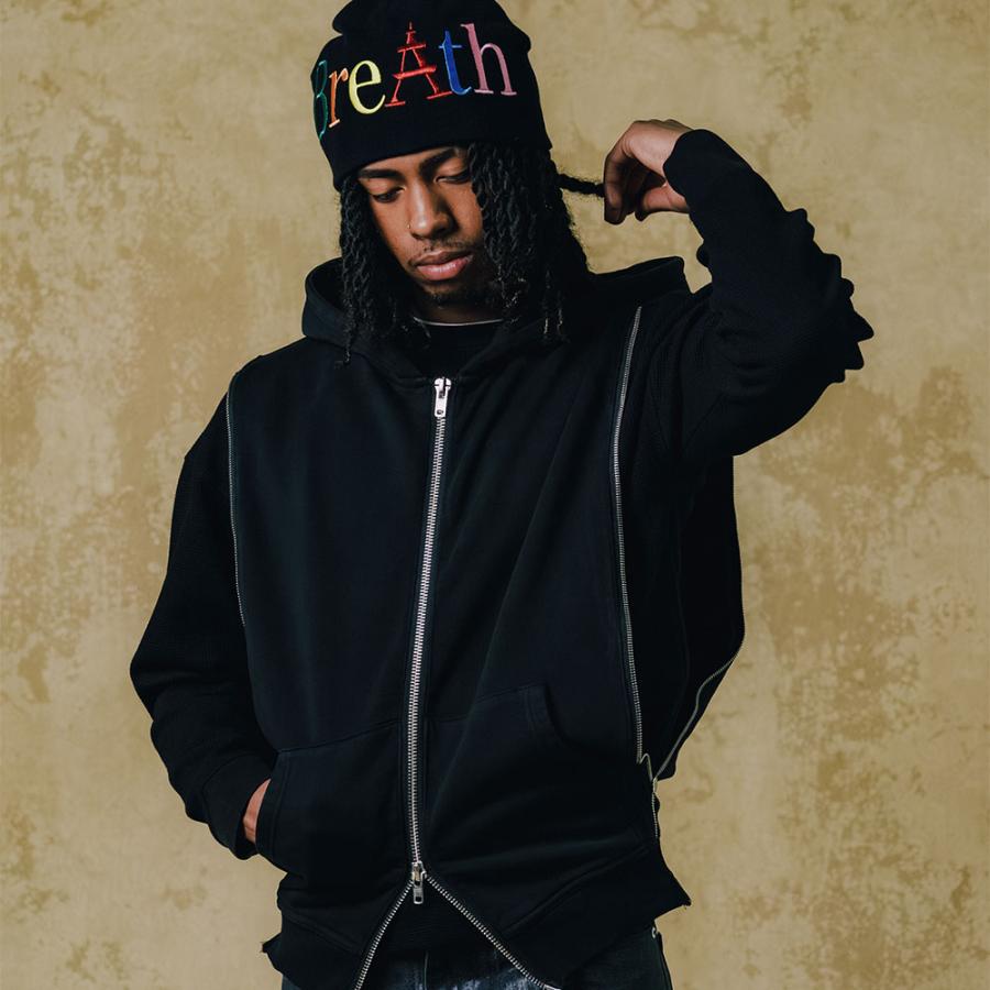 BREATH ブレス BLEACH LAYERED ZIP HOODIE BR26SS-C5001 ジップ 