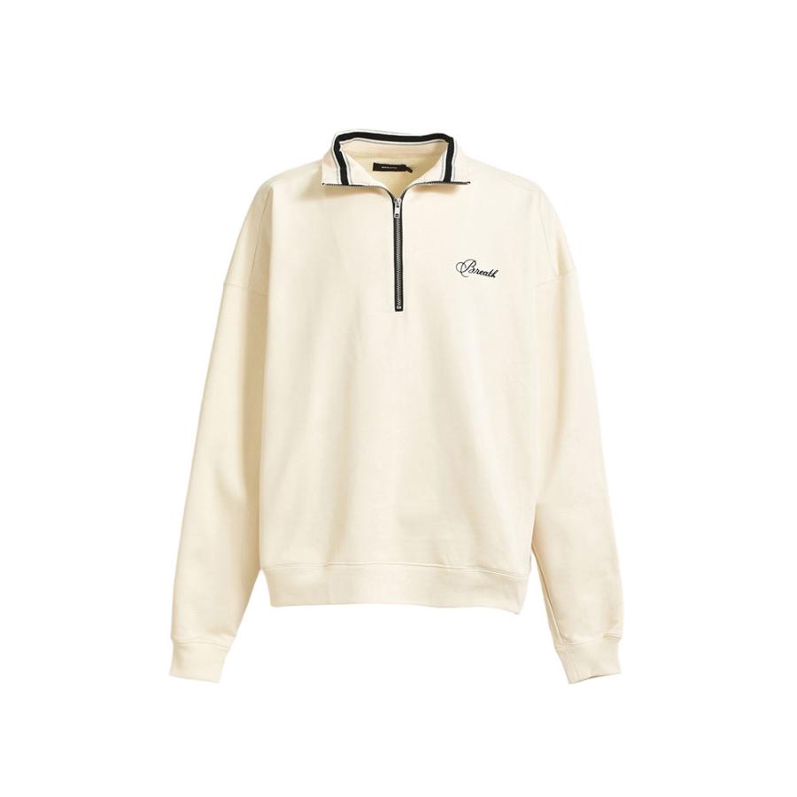 BREATH ブレス SCRIPT LOGO HALF ZIP SWEAT BR24AW-C5005 ハーフ BREATH ブレス SCRIPT LOGO HALF ZIP SWEAT BR24AW-C5005 ハーフ