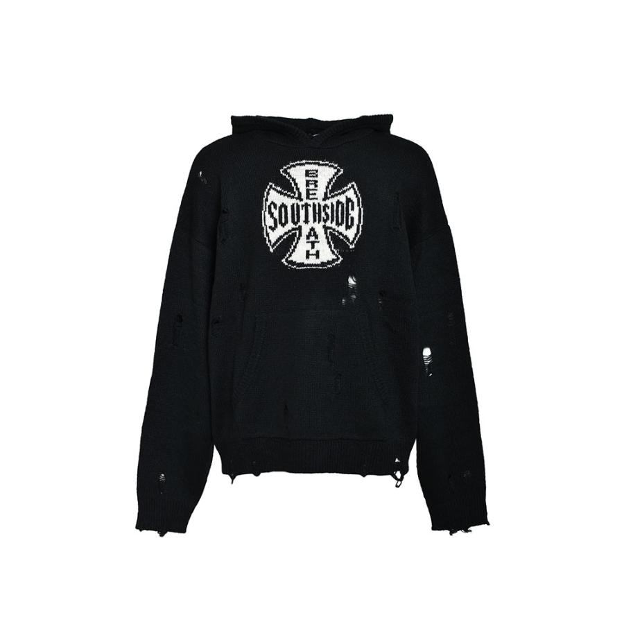 BREATH ブレス SOUTHSIDE CROSS DAMAGE MOHAIR HOODIE BR25AW-N3010