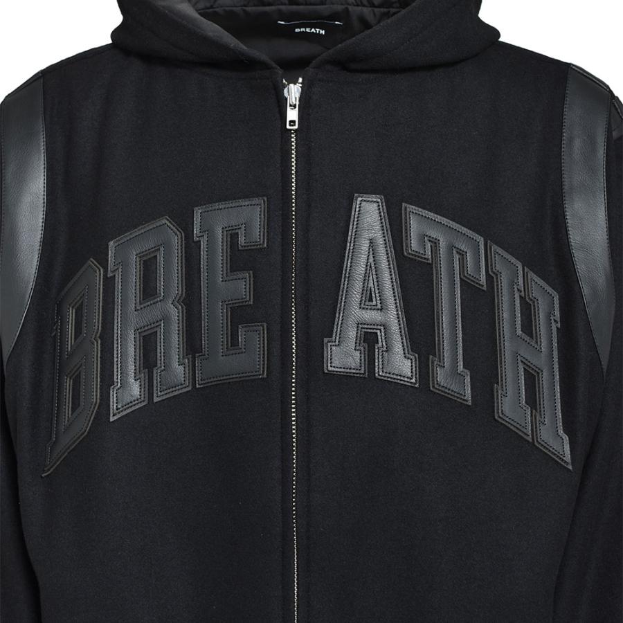 BREATH ブレス ARCH LOGO HOODED VARSITY JACKET BR25AW-O0007