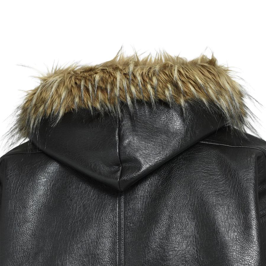 BREATH ブレス FAUX LEATHER FUR HOODED JACKET BR25AW-O0010 ファー