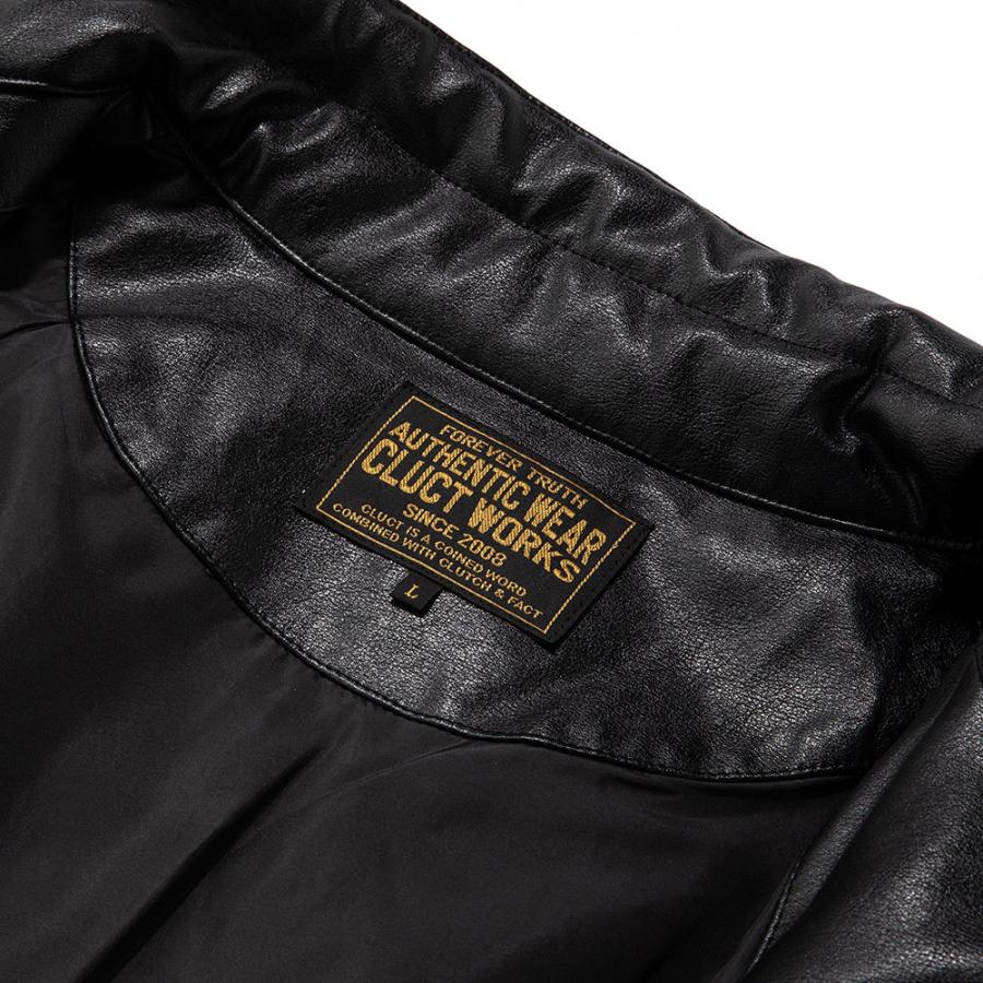 Clutch and Fact クラクト リアル レザー ダウンベスト 黒 Clutch and Fact クラクト リアル レザー ダウンベスト 黒