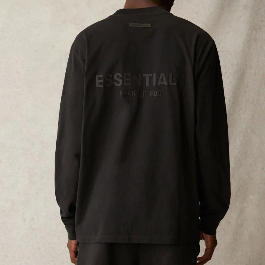 ESSENTIALS FEAR OF GOD ブラック ロングスリーブ 125BT244200F_MENS_JERSEYLONGSL